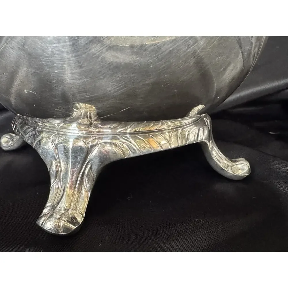 Vintage International Silver Company Silver Plated Footed Lidded Tea Pot